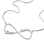 Embrace Forever – Infinity Name Necklace in Sterling Silver – A Timeless Token for Loved Ones - Image 2