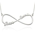 Infinity name necklace personalized gift for loved ones