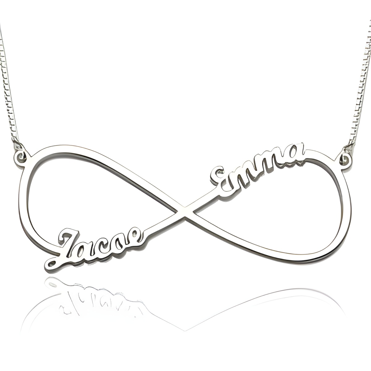 Infinity name necklace personalized gift for loved ones