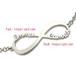 Embrace Eternal Bonds – Infinity Name Bracelet in Sterling Silver – A Timeless Treasure for Loved Ones - Image 2