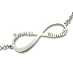 Embrace Eternal Bonds – Infinity Name Bracelet in Sterling Silver – A Timeless Treasure for Loved Ones - Image 3