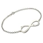 Infinity Name Bracelet in Sterling Silver for eternal bonds