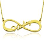 Custom infinity name necklace for timeless connections
