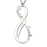 Personalized infinity name necklace for cherished bonds