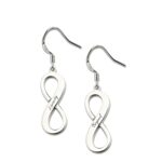 Sterling silver infinity earrings for eternal connections
