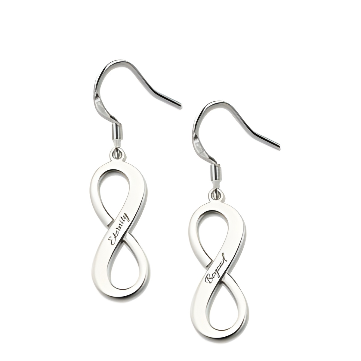 Sterling silver infinity earrings for eternal connections
