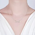 Embrace Eternal Bonds – Engraved Infinity Necklace – A Heartfelt Tribute for Sisters and Loved Ones - Image 2
