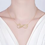 Carry Endless Love – Infinity Paw Print Name Necklace – For Cherished Animal Companions - Image 2