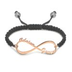 Custom infinity name bracelet symbolizing endless love