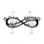 Embrace Infinite Bonds – Custom Name Infinity Necklace – Celebrate Family and Friendship - Image 2