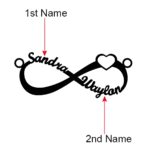 Embrace Forever – Double Name Infinity Necklace – A Timeless Treasure for Your Loved One - Image 2