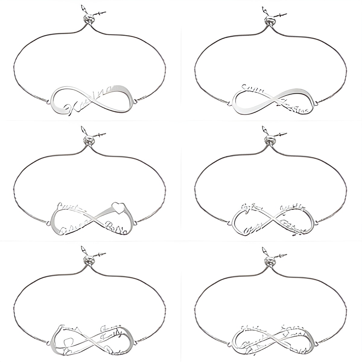 INF60_featured Engraved infinity name bracelet symbolizing eternal bonds