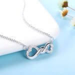 Embrace Eternal Love – Engraved Infinity Double Heart Necklace – A Timeless Treasure for Her - Image 3