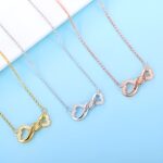 Embrace Eternal Love – Engraved Infinity Double Heart Necklace – A Timeless Treasure for Her - Image 4