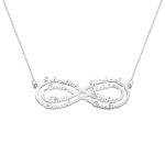 Infinity name necklace personalized gift for loved ones