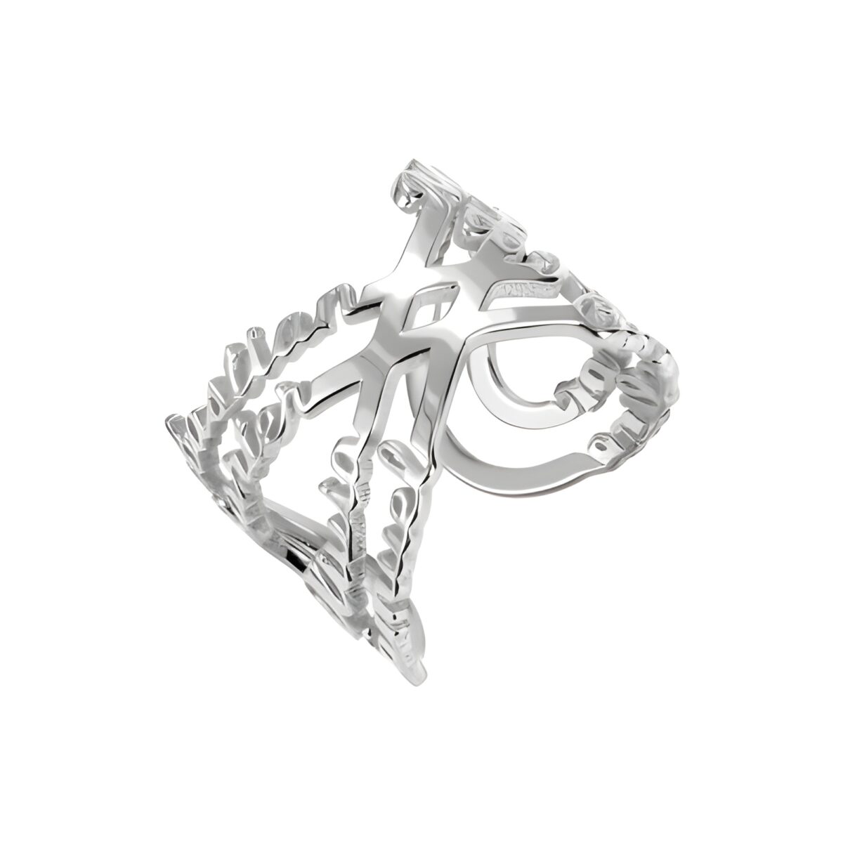 Infinity name ring with eight names for loved ones