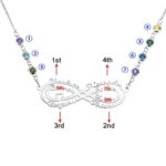 Embrace Eternal Bonds – Infinity Name Necklace with Birthstones – A Cherished Keepsake for Loved Ones - Image 2