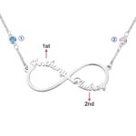 Embrace Eternal Bonds – Infinity Name Necklace in Sterling Silver – A Treasured Gift for Loved Ones - Image 2