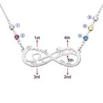 Embrace Endless Love – Infinity Name Necklace with Birthstones – A Timeless Treasure for Cherished Bonds - Image 6