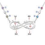 Embrace Endless Love – Infinity Name Necklace with Birthstones – A Timeless Treasure for Cherished Bonds - Image 7