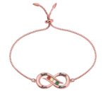 Infinity birthstone bracelet for women, a symbol of love
