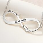 Embrace Eternal Bonds – Custom Infinity Name Necklace with Date – For Cherished Loved Ones - Image 7