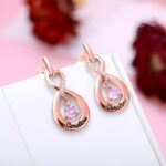 Embrace Eternal Grace – Infinity Name Earrings with Dance Birthstone – A Cherished Keepsake for Her - Image 3