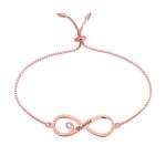 Infinity birthstone bracelet for her, a timeless treasure