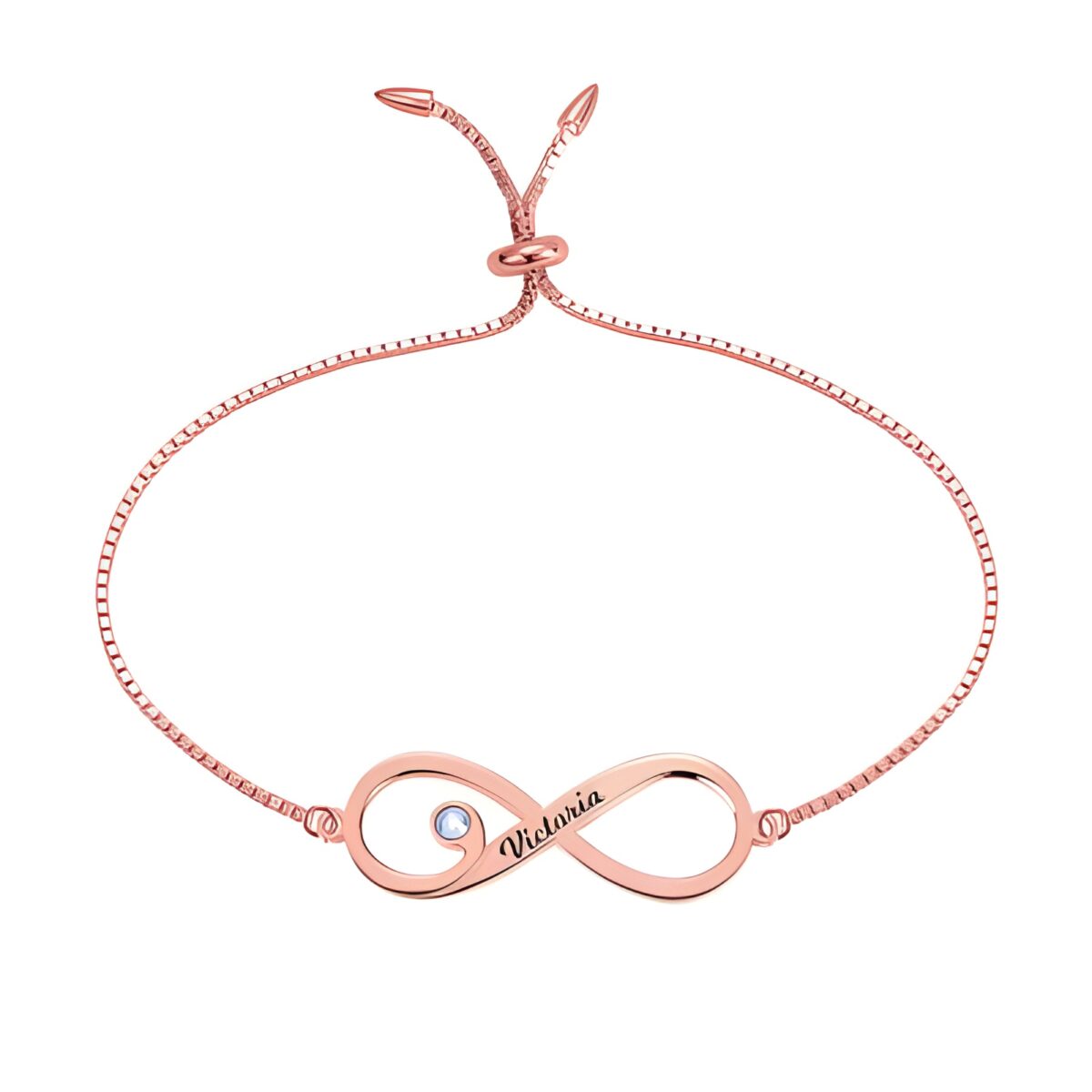 Infinity birthstone bracelet for her, a timeless treasure