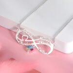 Embrace Endless Love – Infinity Name Necklace with Birthstone – A Cherished Family Keepsake - Image 5