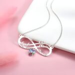 Embrace Endless Love – Infinity Name Necklace with Birthstone – A Cherished Family Keepsake - Image 6