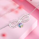 Embrace Endless Love – Infinity Name Necklace with Birthstone – A Cherished Family Keepsake - Image 7