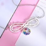 Embrace Endless Love – Infinity Name Necklace with Birthstone – A Cherished Family Keepsake - Image 8