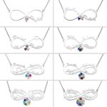 Infinity name necklace with birthstone, a cherished keepsake