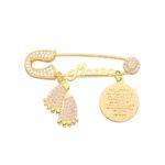 Custom Arabic name pin for newborns and loved ones