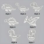 Light Up Their Dreams – Custom Dinosaur Night Light for Magical Bedtime Moments with Name Personalization - Image 10