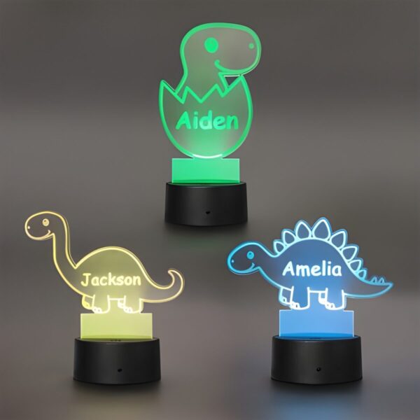 Custom dinosaur night light for magical bedtime moments