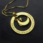 Embrace Endless Affection – Custom Name & Phrase Love Necklace – For Cherished Moments Together - Image 2