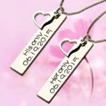 Embrace Your Story – Custom Couples Vertical Bar Necklace – Celebrate Your Love Together - Image 3