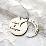 Carry My Heart to the Moon and Back – Sterling Silver Love Necklace – For Your One and Only - Image 4