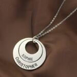 Celebrate Her Heart – Engraved Sterling Silver Mother’s Ring Necklace – A Timeless Tribute for Mom or Grandma - Image 4