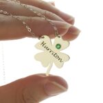 Carry the Luck of Friendship – Sterling Silver Four Leaf Clover Necklace – For Cherished Loved Ones - Image 3