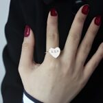 Carry Your Love Close – Sterling Silver Heart Initial Ring – A Tender Keepsake for Her - Image 4