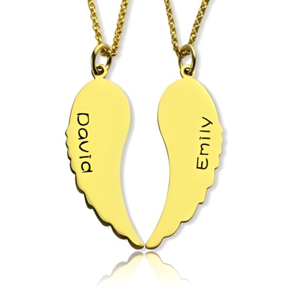 Angel Wings Necklace Set for Couples