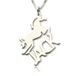 Custom horse name necklace for kids who dream big