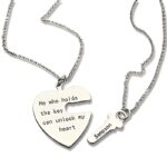Unlock Your Love Story – Key & Heart Necklace Set – For Couples Celebrating Connection - Image 2