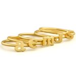 Wear Your Story – Stackable Initial Rings in 18k Gold Plating – A Cherished Token for Loved Ones - Image 5