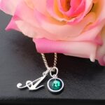 Embrace Your Story – Sterling Silver Birthstone Initial Necklace – A Cherished Keepsake for Loved Ones - Image 4