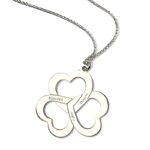 Embrace Love's Bond – Triple Heart Name Necklace – For Cherished Connections and Meaningful Moments - Image 3