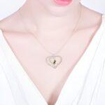 Wear Your Love Close – Heart-Shaped Name Necklace with Two Birthstones – For Couples and Soulmates - Image 2